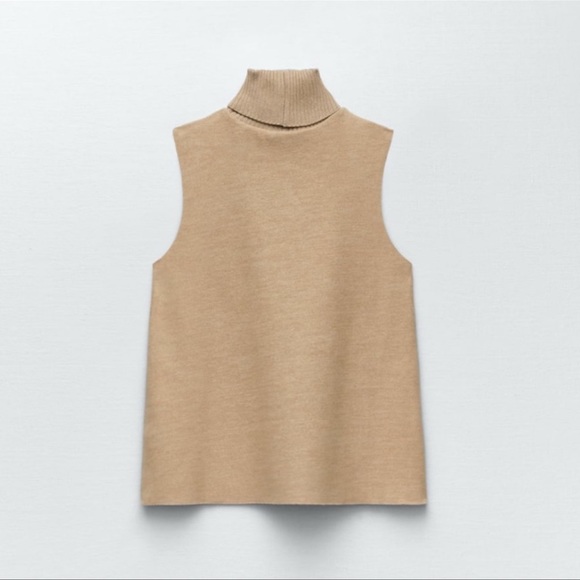 ZARA SOFT KNIT VEST TOP | SIZE: M | NWT - Picture 6 of 8